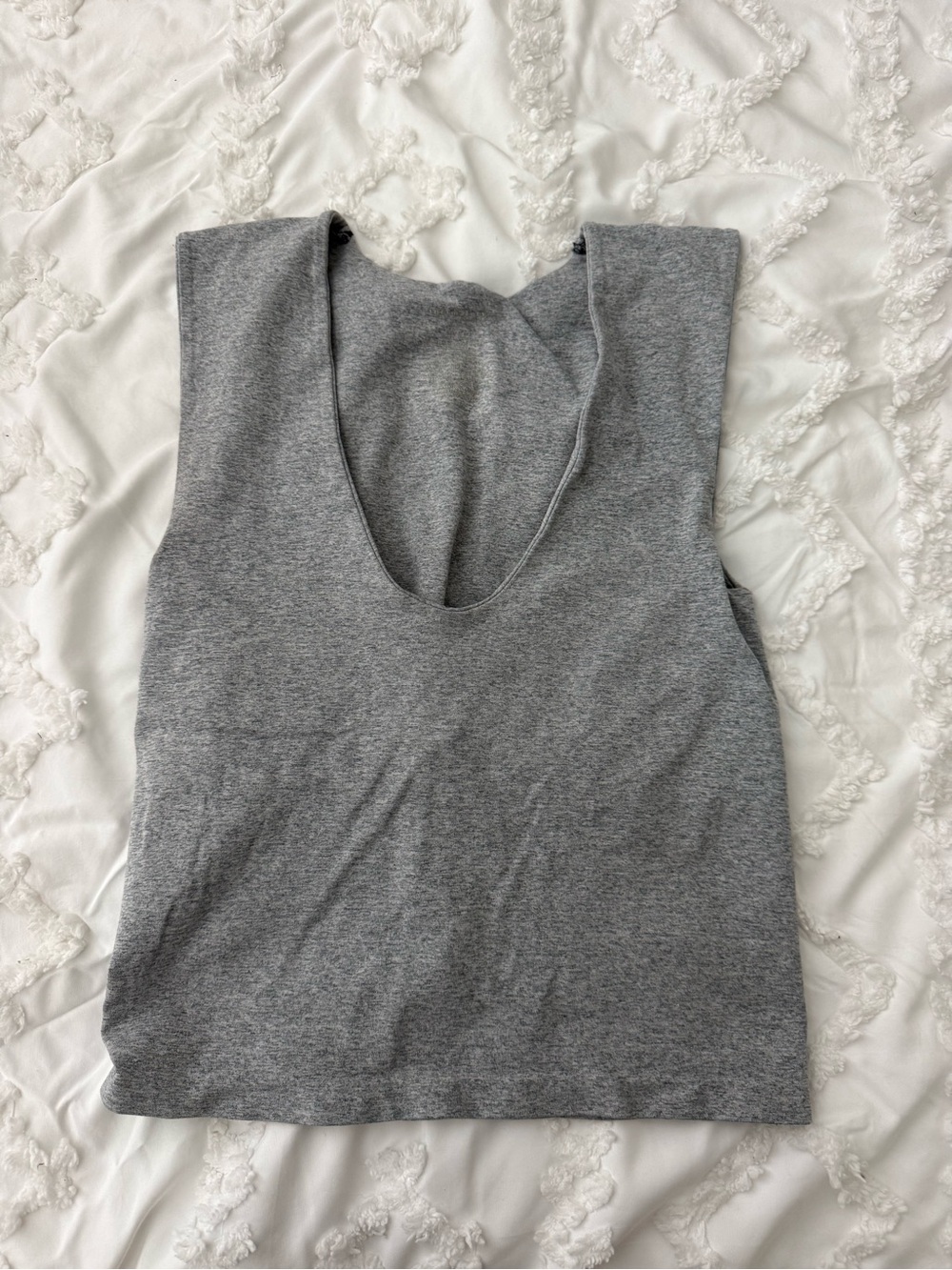 free people Classic Gray Scoop Tank Top — Everyday Essential